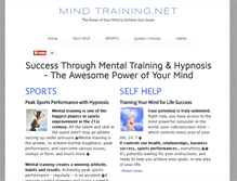 Tablet Screenshot of mindtraining.net